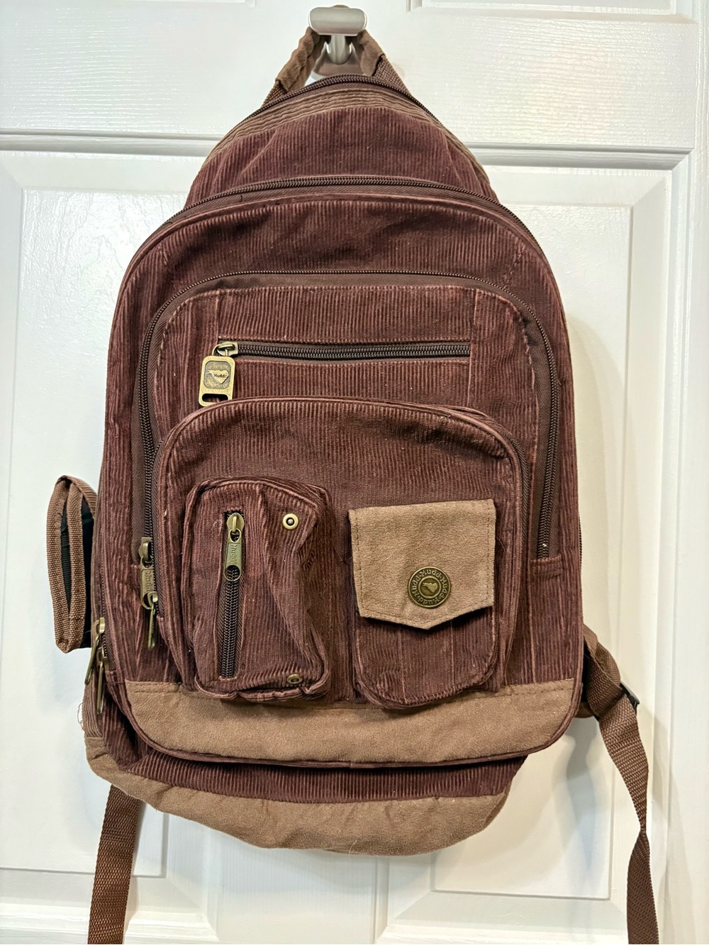 Vintage Mudd Corduroy Backpack - Casual Everyday Bag